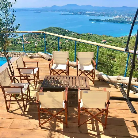 Semesterbostad House Tanna Of Intaba Spectacular Sea Views Corfiot Riviera Spartilas Corfu Island Greece Close To Ipsos With A Shared Pool Spartylas