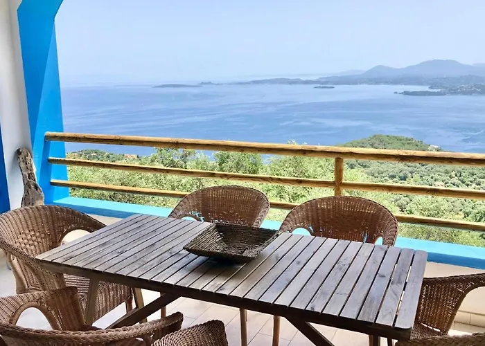 House Tanna Of Intaba Spectacular Sea Views Corfiot Riviera Spartilas Corfu Island Greece Close To Ipsos With A Shared Pool *