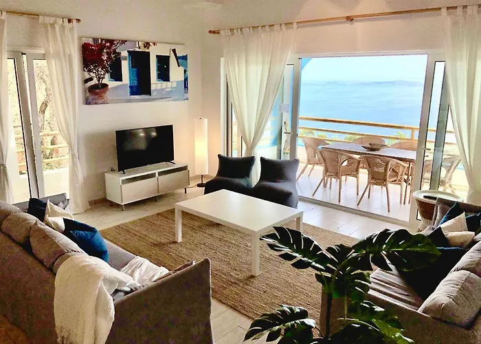 House Tanna Of Intaba Spectacular Sea Views Corfiot Riviera Spartilas Corfu Island Greece Close To Ipsos With A Shared Pool *